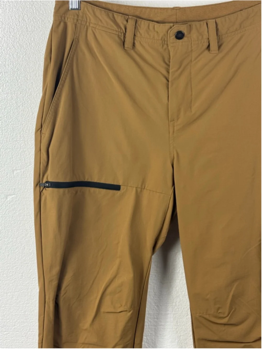 The North Face Basin Pants Waist 32 Utility Brown with Black Zippers